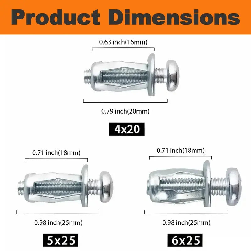 Petal Expansion Rivet Nuts - 30-Piece Assortment — product image 4