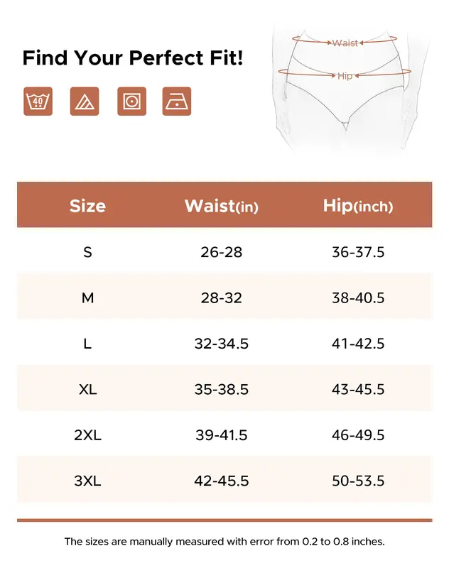 INNERSY High-Waisted Cotton Briefs – 5-Pack source product image