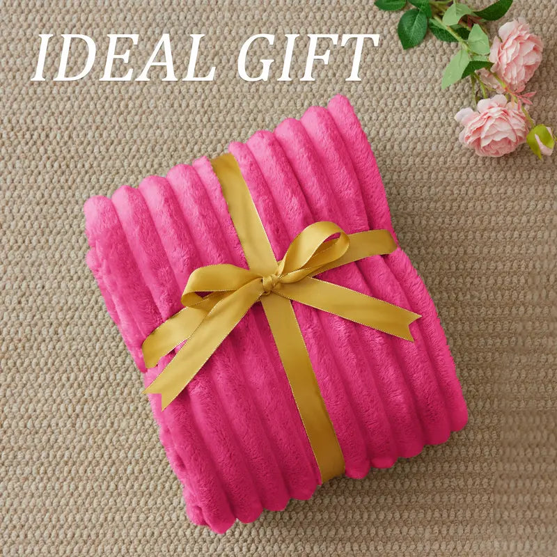 BEDELITE 300 GSM Fuzzy Fleece Throw Blanket - original photo 4