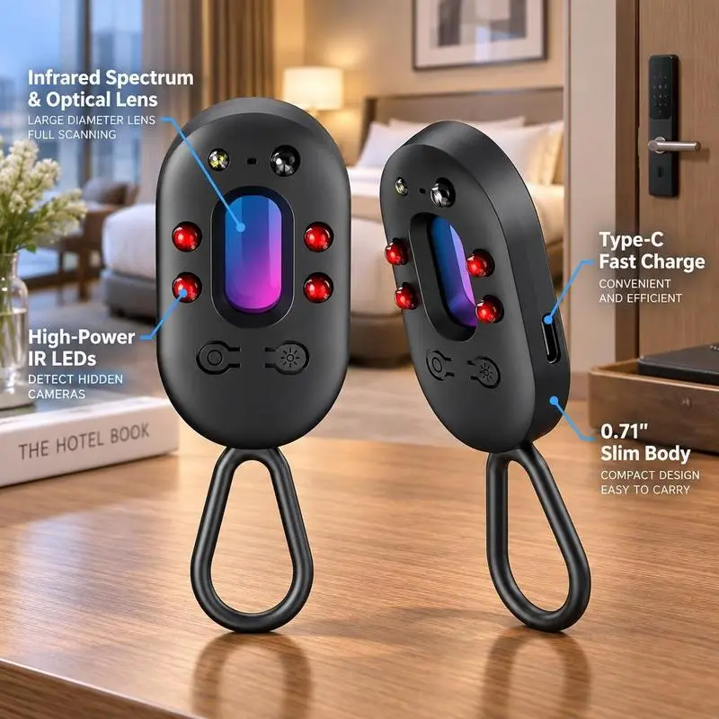 Portable Infrared Lens Finder and Vibration Alarm – White Duo source product image