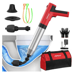 POPULO Electric Toilet Plunger, 5 Bar Air Clog Remover with Built-In Pump original product photo