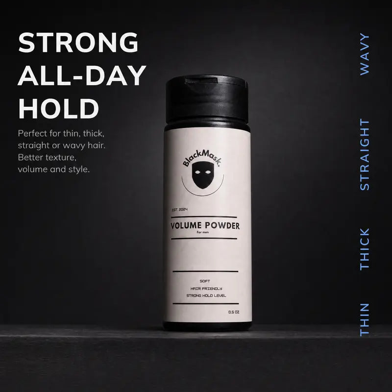 BlackMask Texture Powder for Men - Instantly Adds Texture & Volume with Strong Hold, Gentle Cleansing - Dermatologist Tested original gallery 3