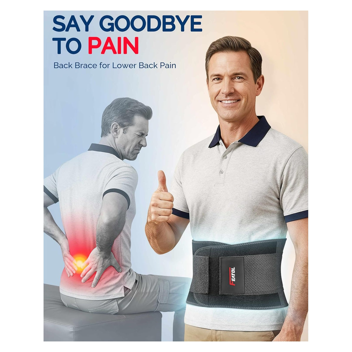 Adjustable Back Support Brace original product photo