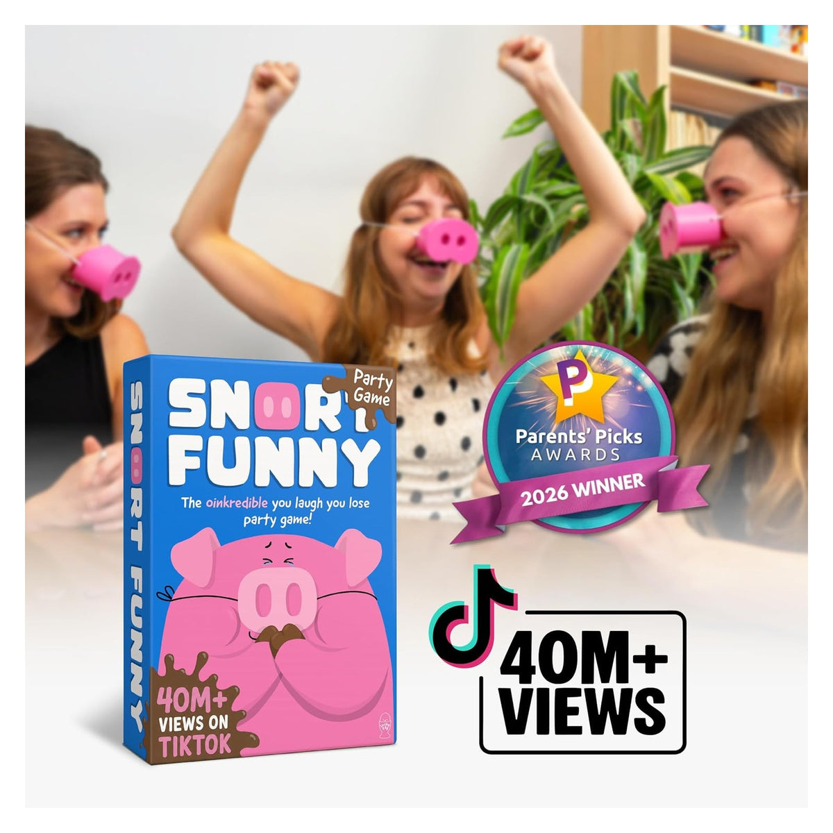 Snort Funny Laugh-You-Lose Family Party Game original product photo