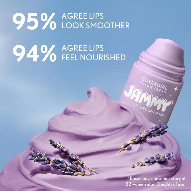 COVERGIRL Clean Fresh Jammy Lip Sleeping Mask – Lavender Duo – product view