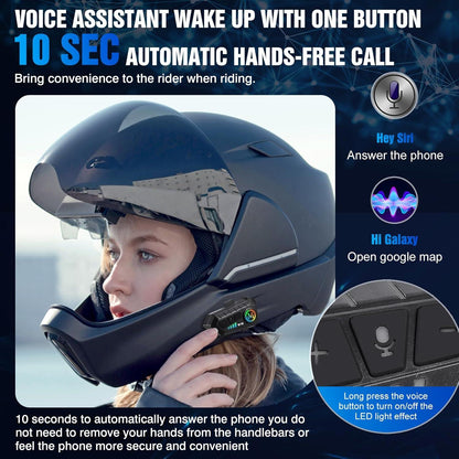 Smart Hands-Free Bluetooth Helmet Headset for Ultimate Riding