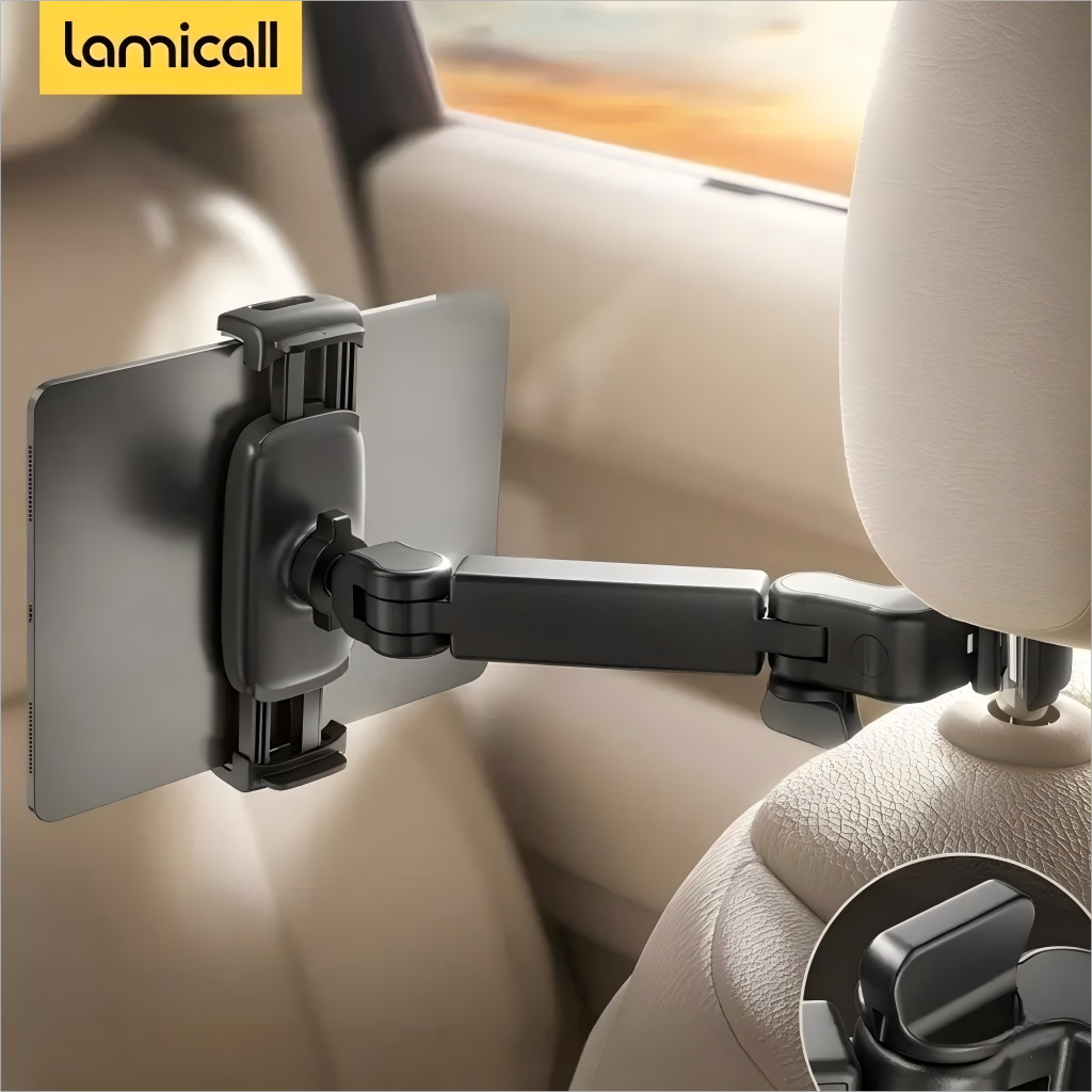360° Rotating Extendable Backseat Tablet Mount