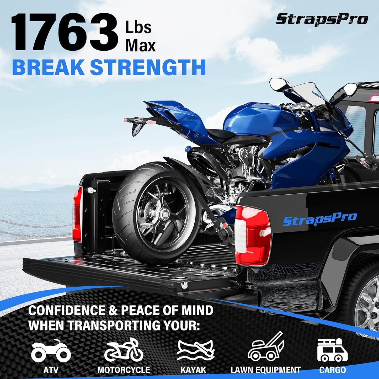 No-Tangle Auto-Retractable Ratchet Straps