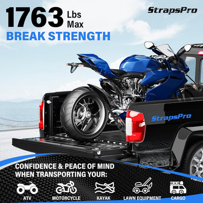 No-Tangle Auto-Retractable Ratchet Straps