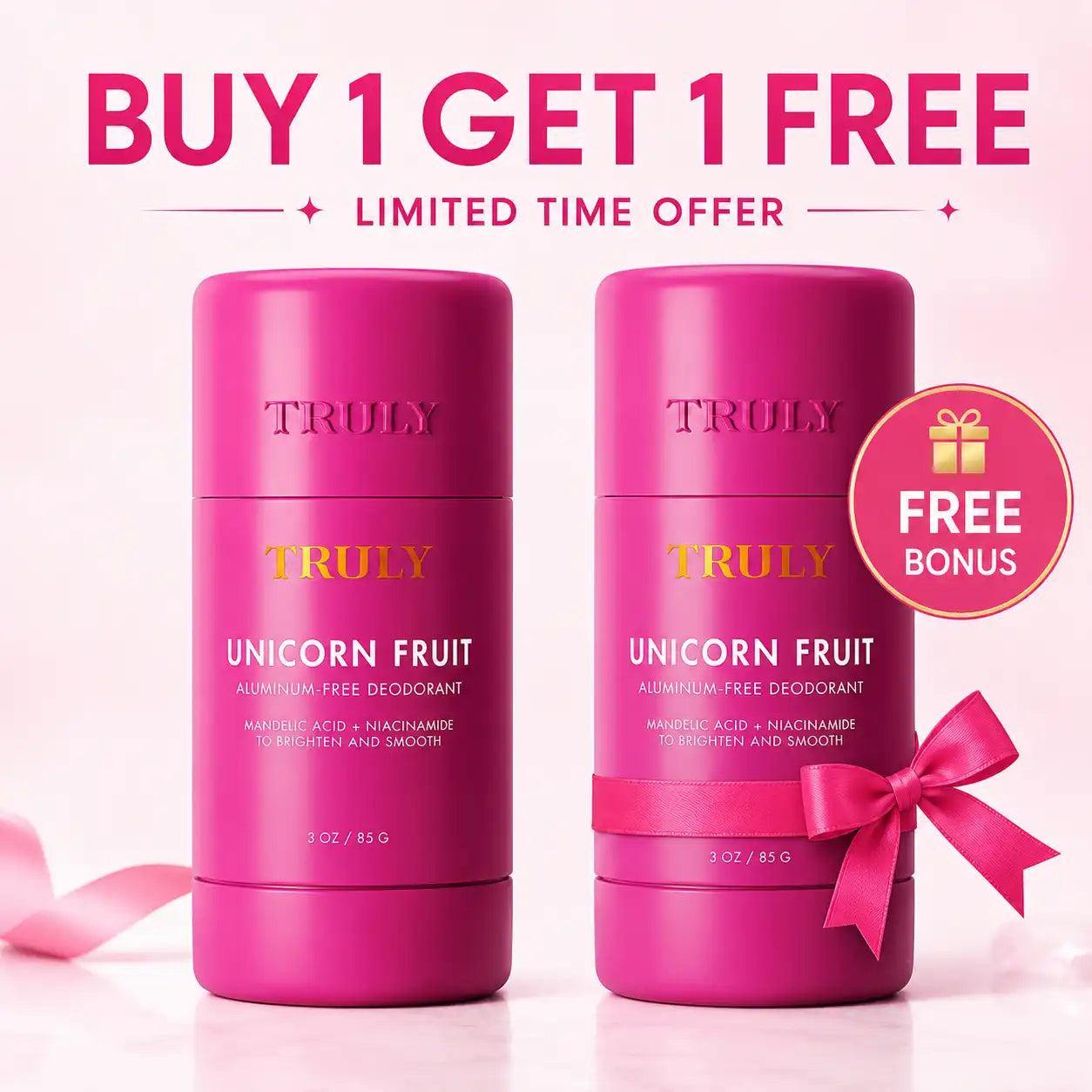 Natural Aluminum-Free Deodorant Stick – Brightens, Smooths & Odor Protection