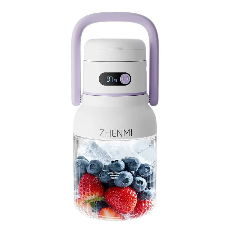 10-Blade Ice Crushing Portable Cordless Blender with LED Display