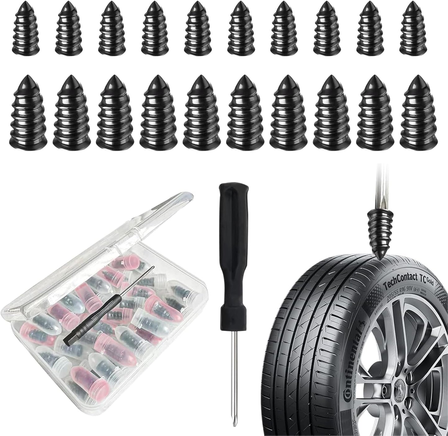 60 PCS The 10-Second Tire Fix. No Jack Required