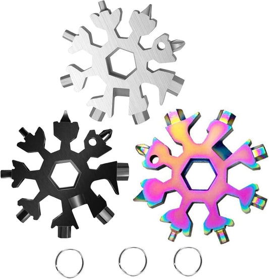 18 Tools. One Pocket-Sized Snowflake - 2 Pack