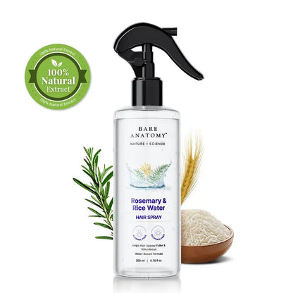 Rosemary & Rice Water Hair Growth Spray: Thicker, Fuller Hair Formula