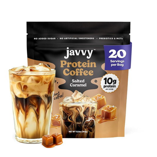 20g Protein Salted Caramel Iced Coffee: Energy & Muscle Recovery In One