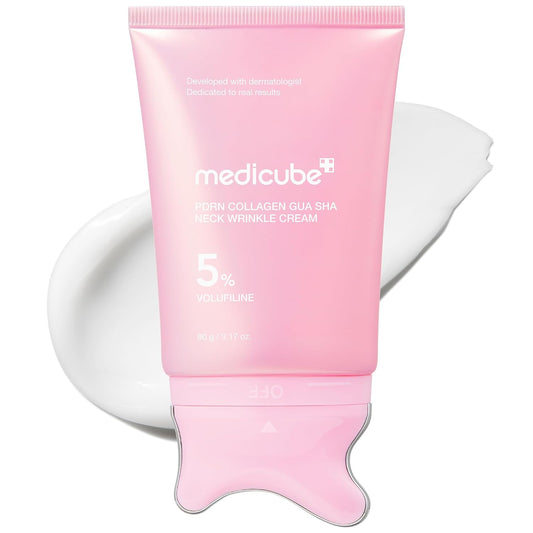 Smooth, Firm & Sculpt: PDRN Collagen Neck Cream with Built-in Gua Sha