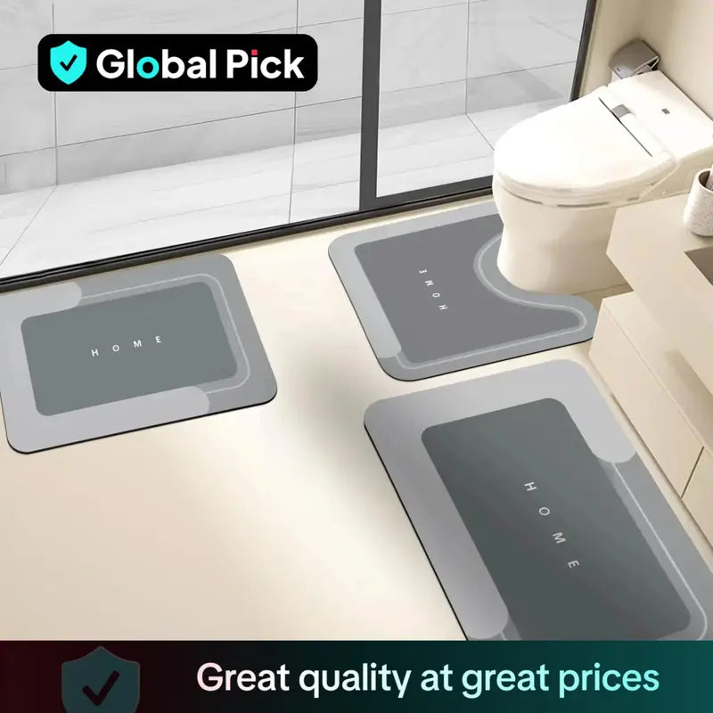 Step Into Cloud-Like Softness — The Ultimate Absorbent Shield For Your Bathroom - Light Gray*3 Counts