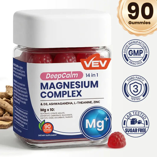 14-in-1 Advanced Magnesium Complex Gummies for Deep Calm, Restful Sleep & Stress Relief