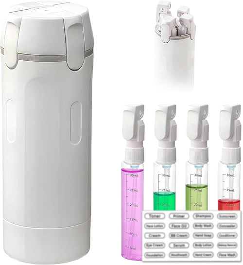 Pack 4 Toiletries In 1 Slim Bottle — The Ultimate Space-Saving Travel Essential - Buy 1 Get 1 Free