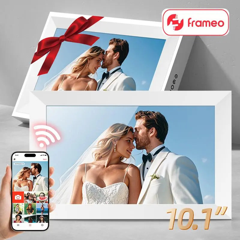 Share Instant Love: 10.1 Inch WiFi Digital Picture Frame With Gift Box