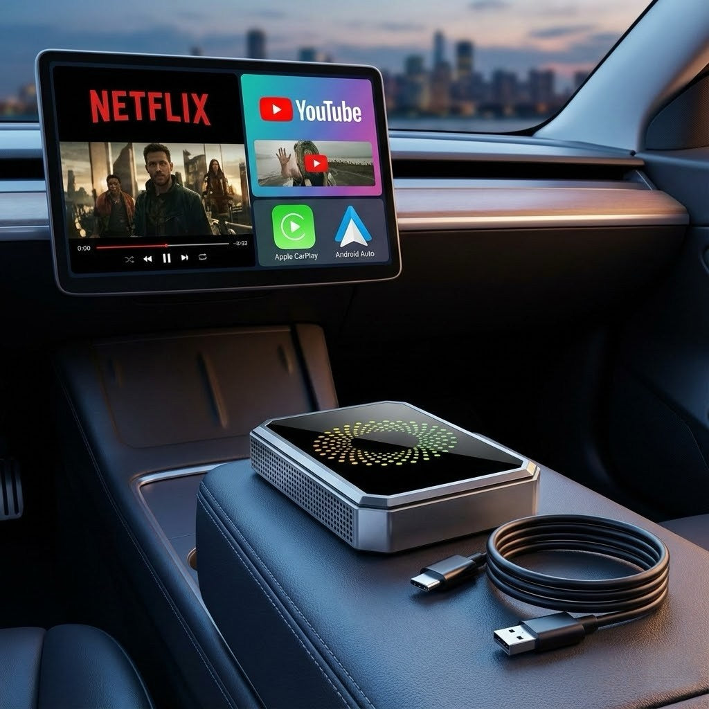 Cut the Cord. Unlock Netflix, YouTube & TikTok on Your Car Screen.