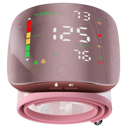 Portable Wrist Blood Pressure Monitor with Smart Voice Broadcast