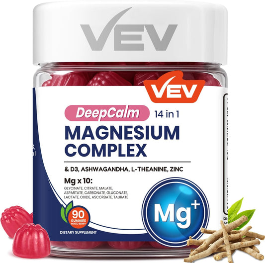 Master Your Calm: 14-in-1 Premium Magnesium Complex for Total Relaxation