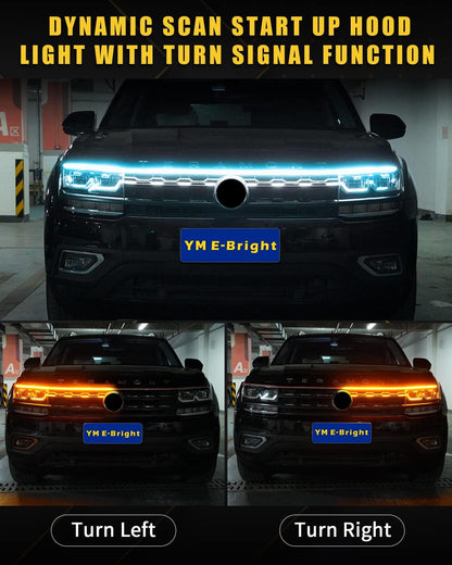 Ignite Your Style — Dynamic Scan Start-Up LED Hood Light 70inch - 2 Pack