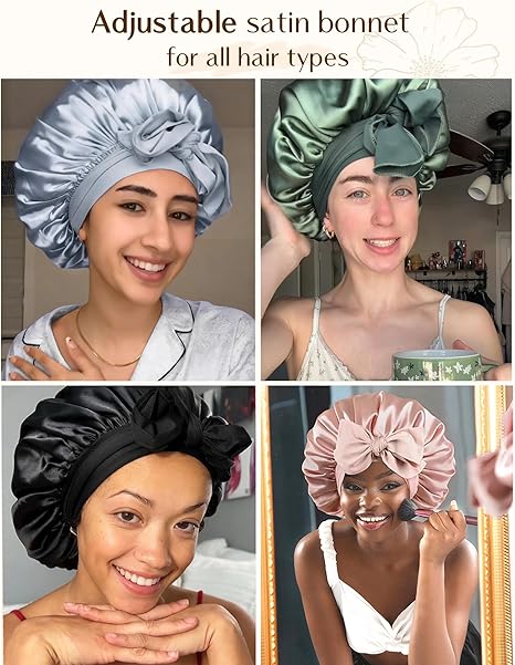 Wake Up to Salon-Perfect Hair: The Ultimate Double-Layer Silk Satin Bonnet