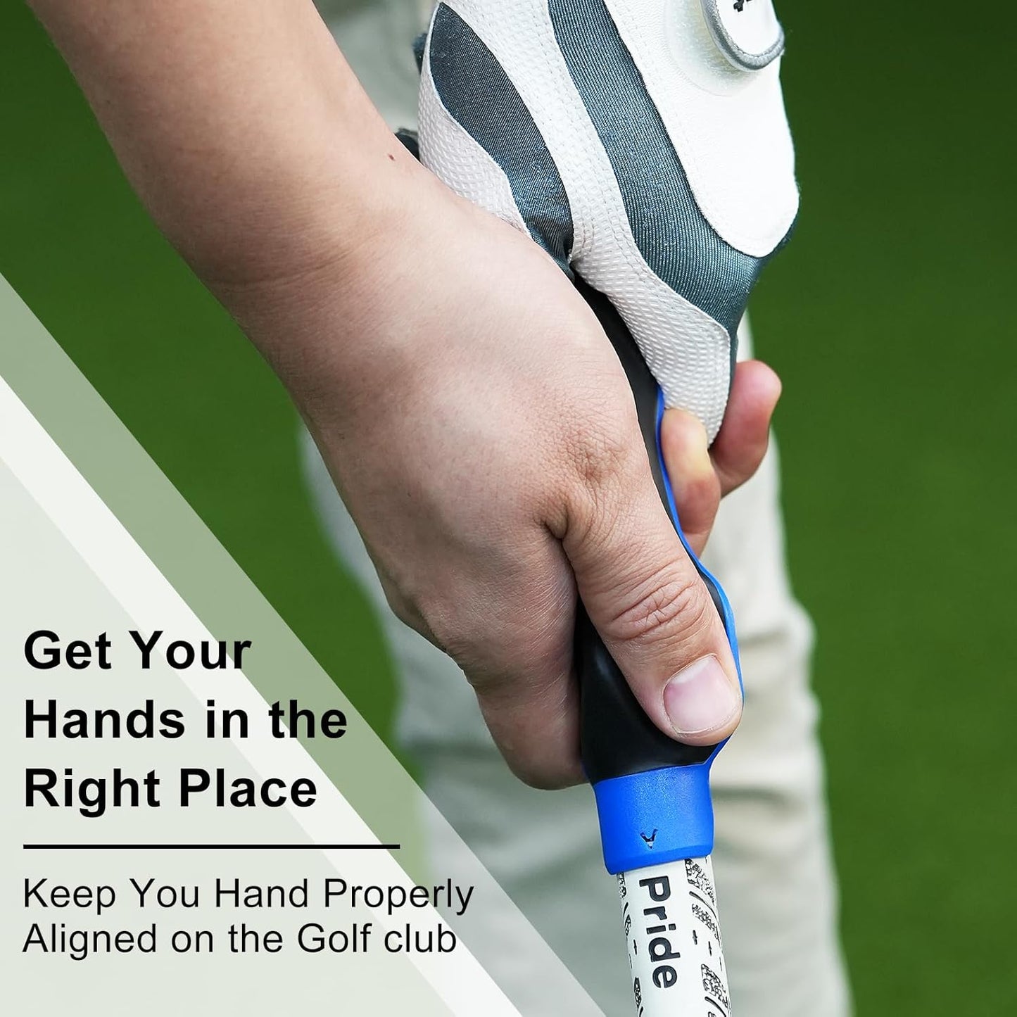 Golf Grip Trainer, Right or Left Handed Golf Training Aid for All Levels of Golfers - 2 Pack