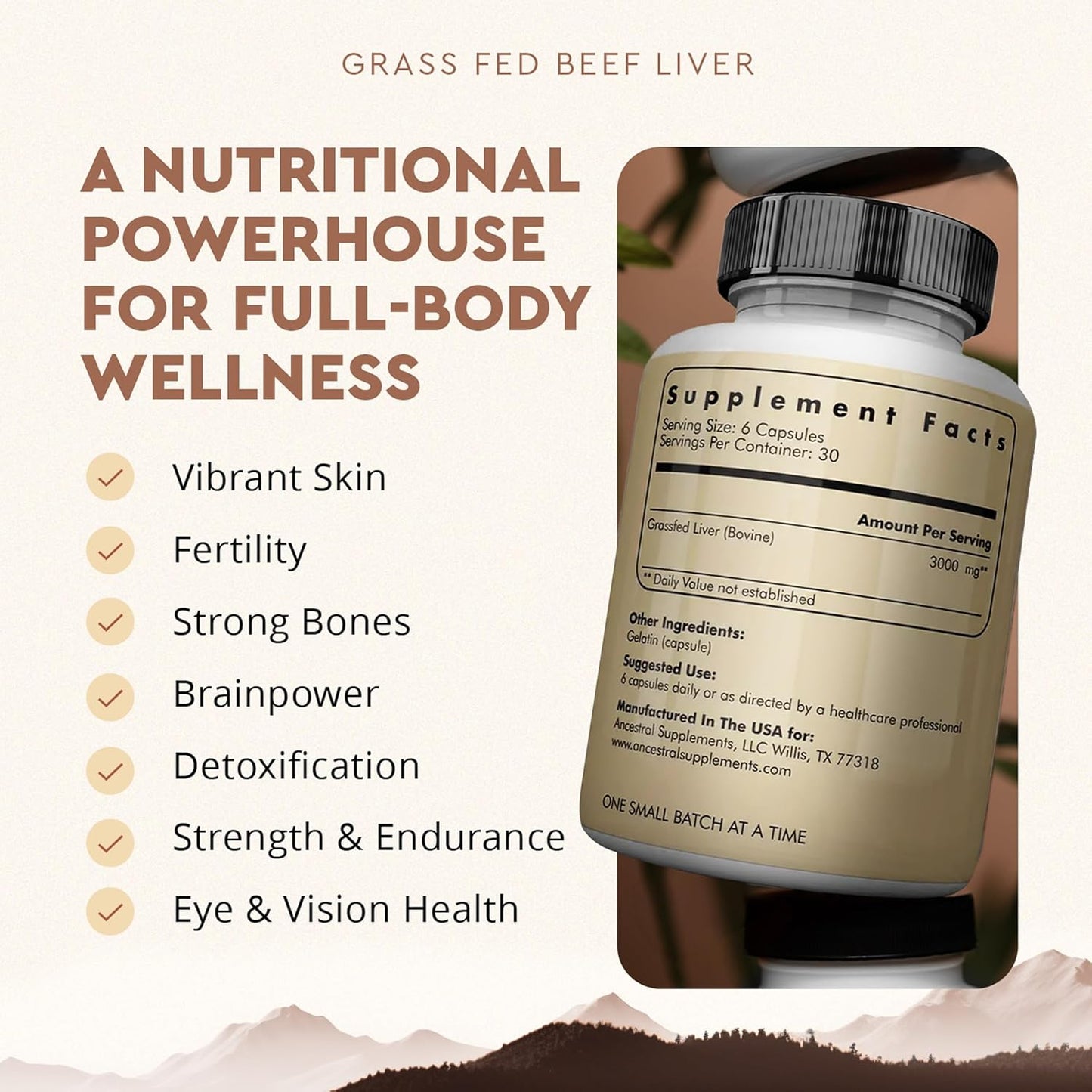 Reclaim Your Primal Energy With Grass Fed Beef Liver Capsules