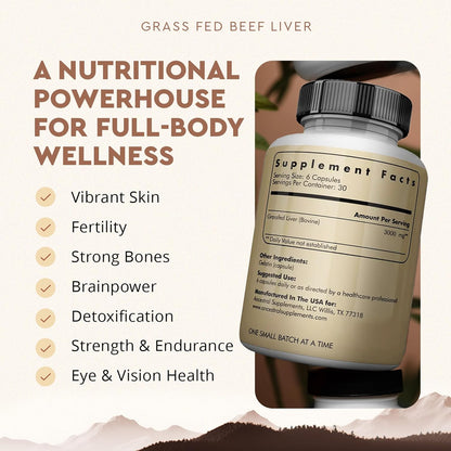 Reclaim Your Primal Energy With Grass Fed Beef Liver Capsules