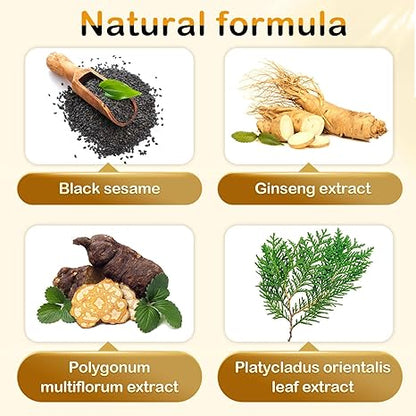 3-in-1 Herbal Hair Dye Shampoo: 10-Min Magic to Reverse Gray Hair Naturally