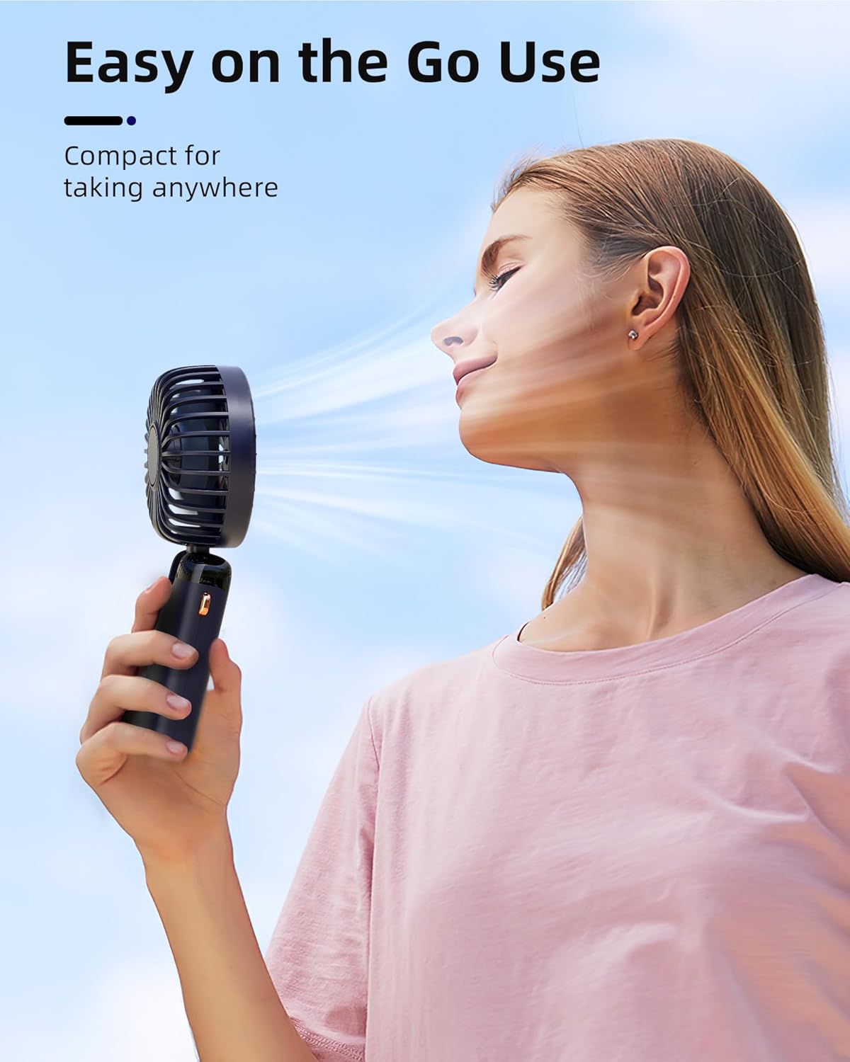 Your Personal Cool Breeze, Everywhere — Handheld, Desktop, or Wearable - 2 Pack
