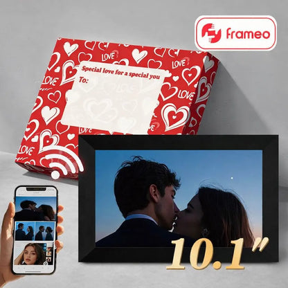 Share Instant Love: 10.1 Inch WiFi Digital Picture Frame With Gift Box