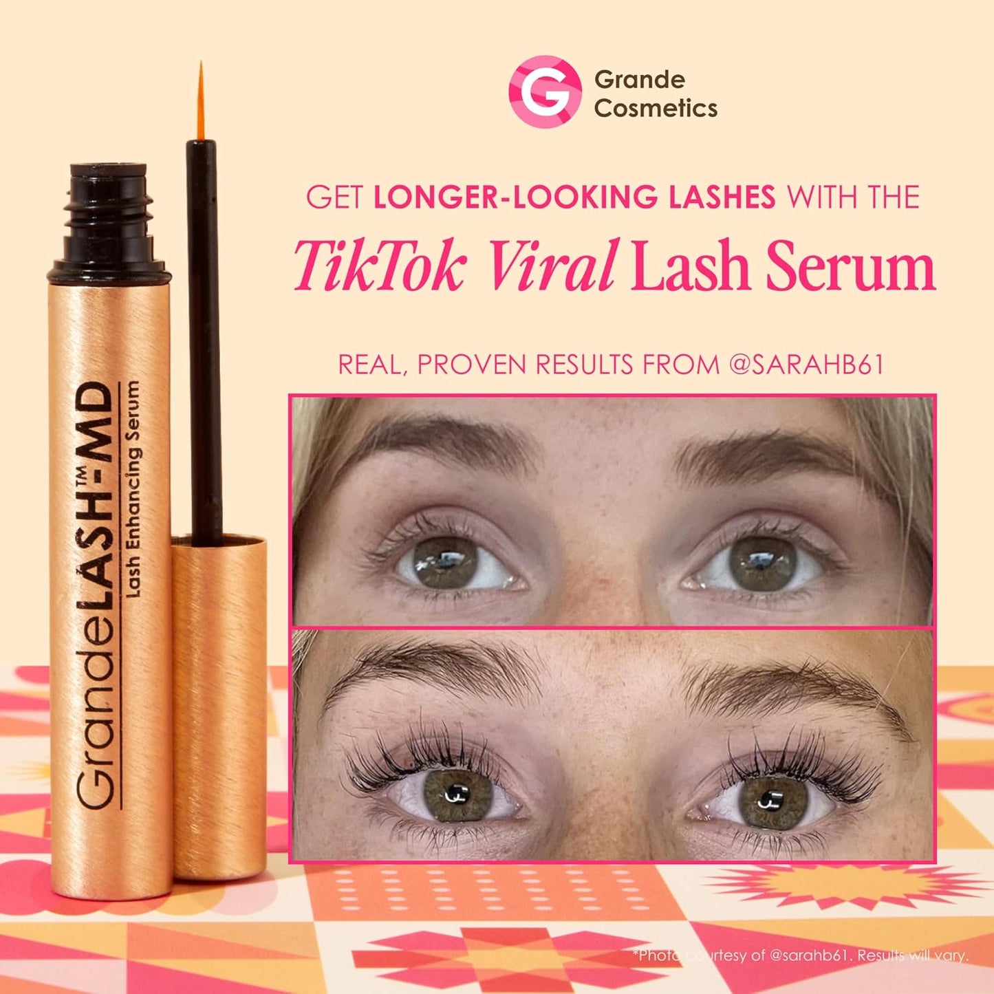 Achieve Longer, Thicker Looking Lashes With Award-Winning GrandeLASH-MD Serum