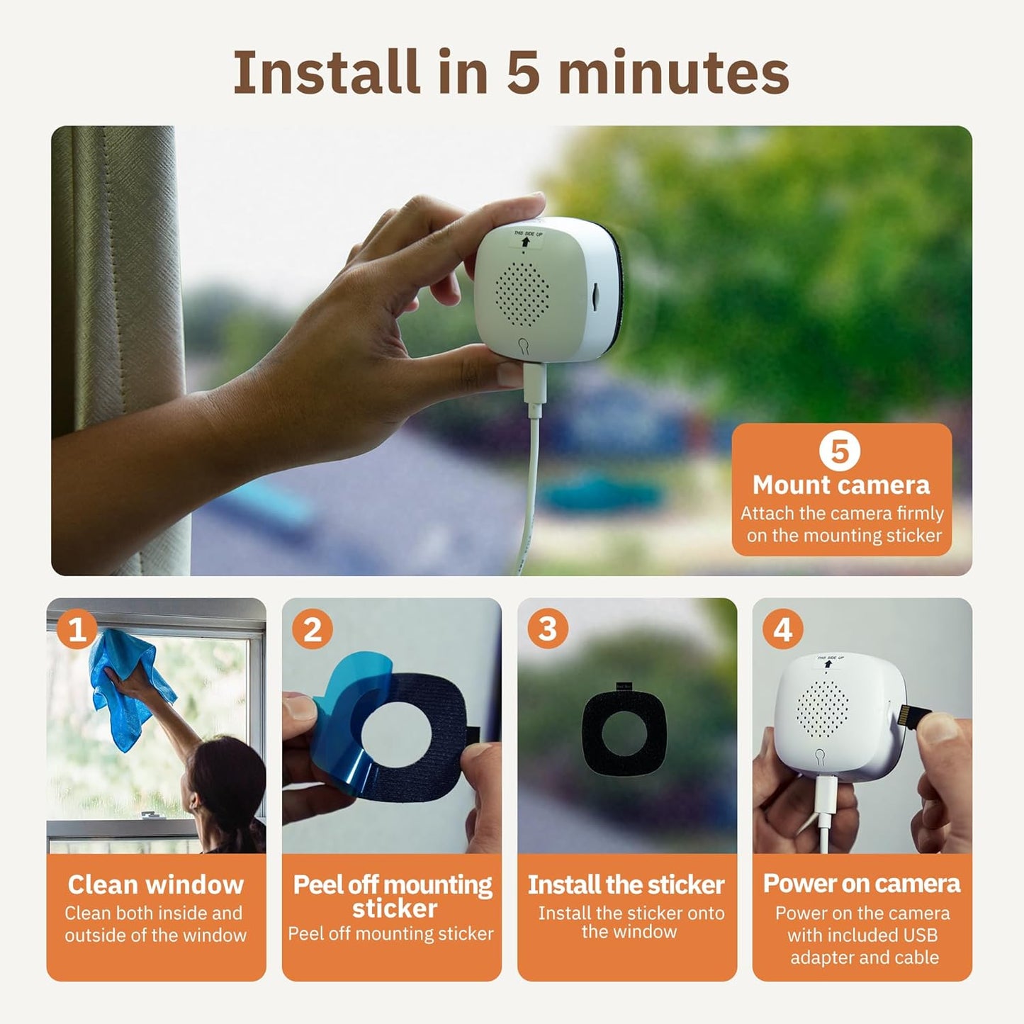 Professional Security Without The Drilling — The 2K Window Cam That Sees Through Glass. 🏠🛡️