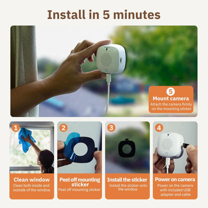 Professional Security Without The Drilling — The 2K Window Cam That Sees Through Glass. 🏠🛡️