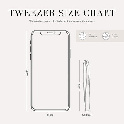Precision Slant Tweezers for Perfect Brows & Flawless Hair Removal