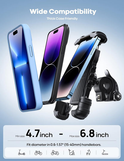 Rock-Solid Grip. Zero Distractions. Ride On - 2 Pack