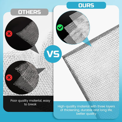 Scratch-Free Wire Dishwashing Rags – The Ultimate Replacement for Steel Wool