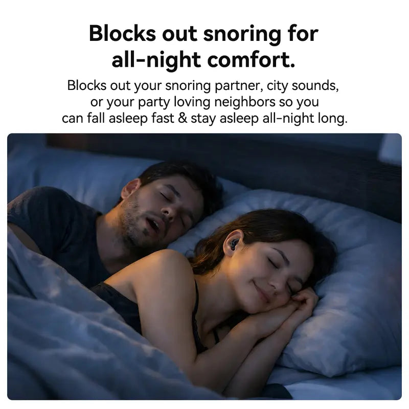 Sleep Through the Noise — The World’s Most Comfortable Sleep Earbuds