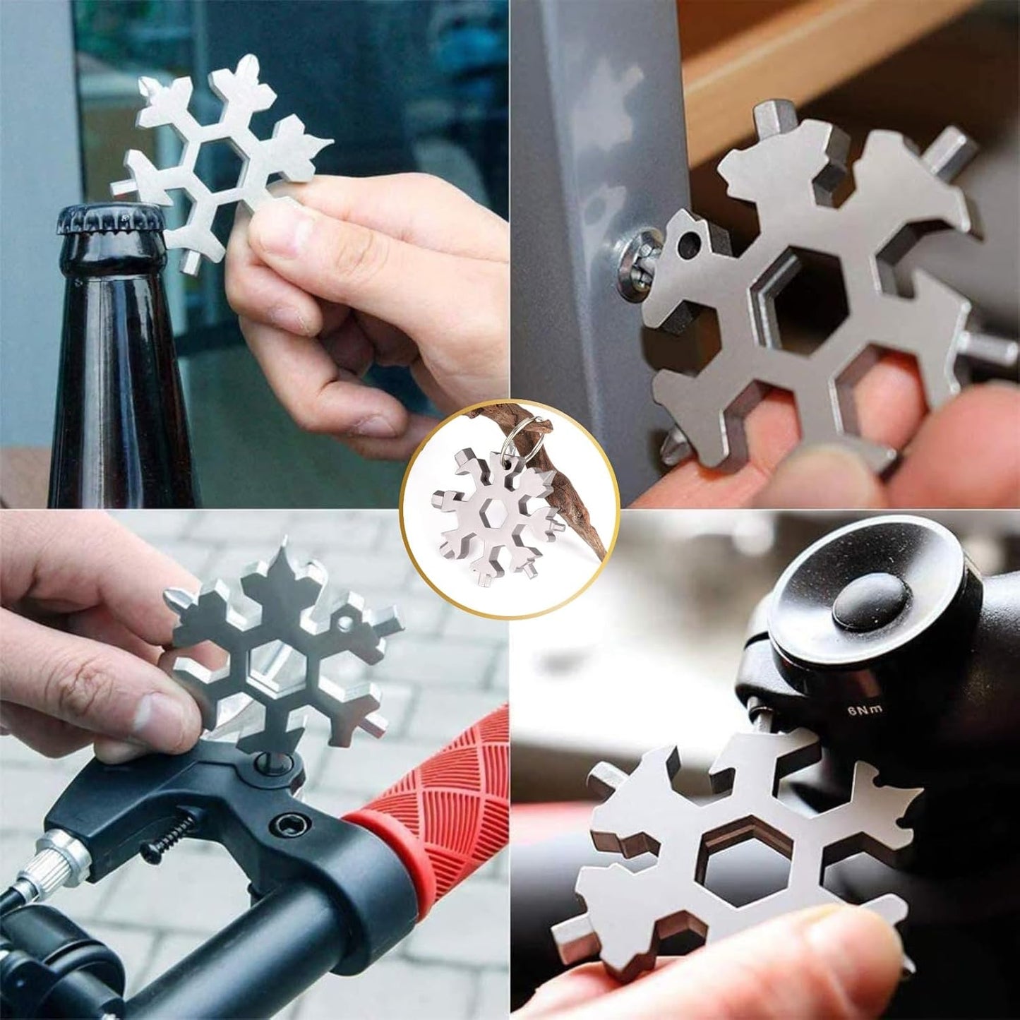 18 Tools. One Pocket-Sized Snowflake - 2 Pack