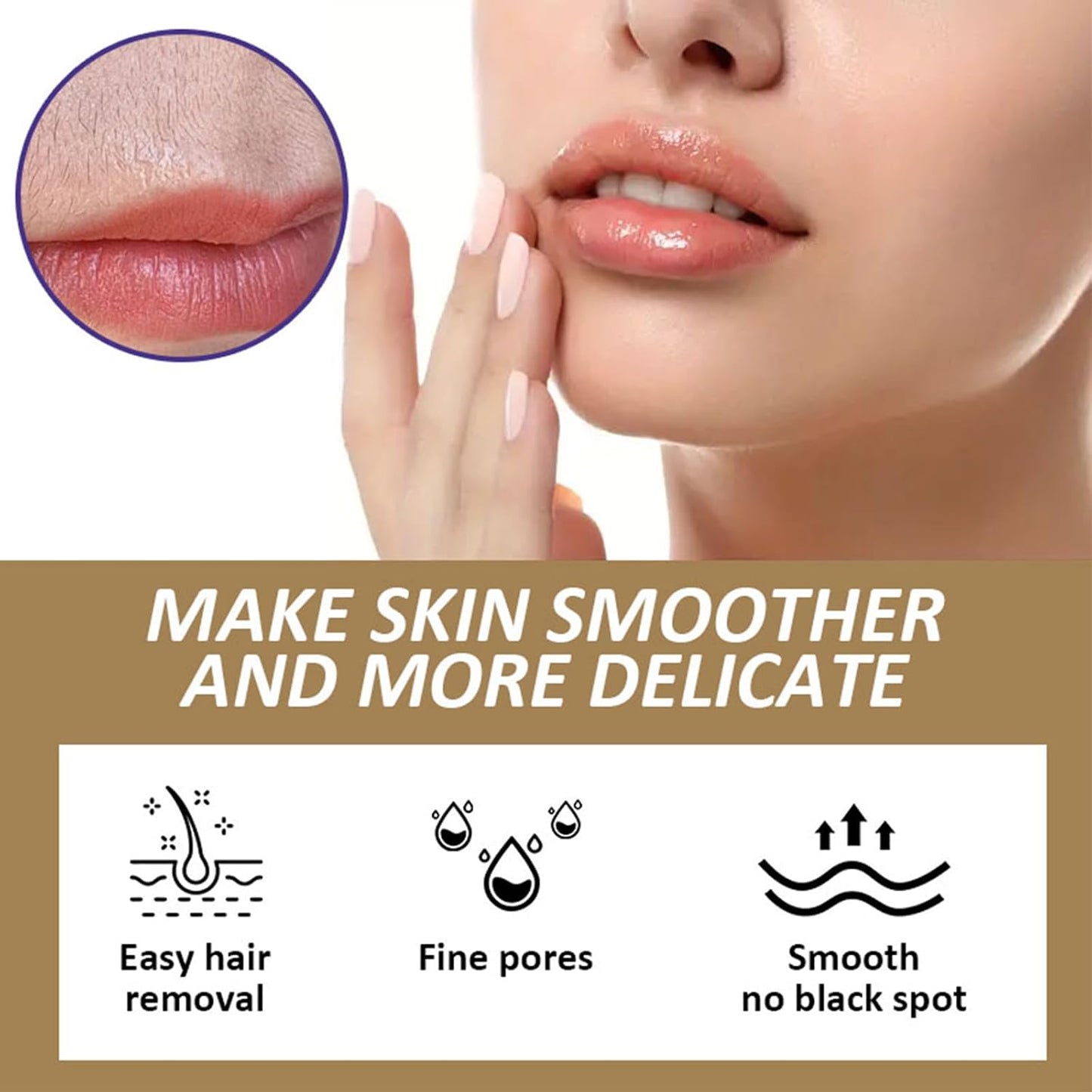 Painless Facial Hair Removal for Silky Smooth Skin