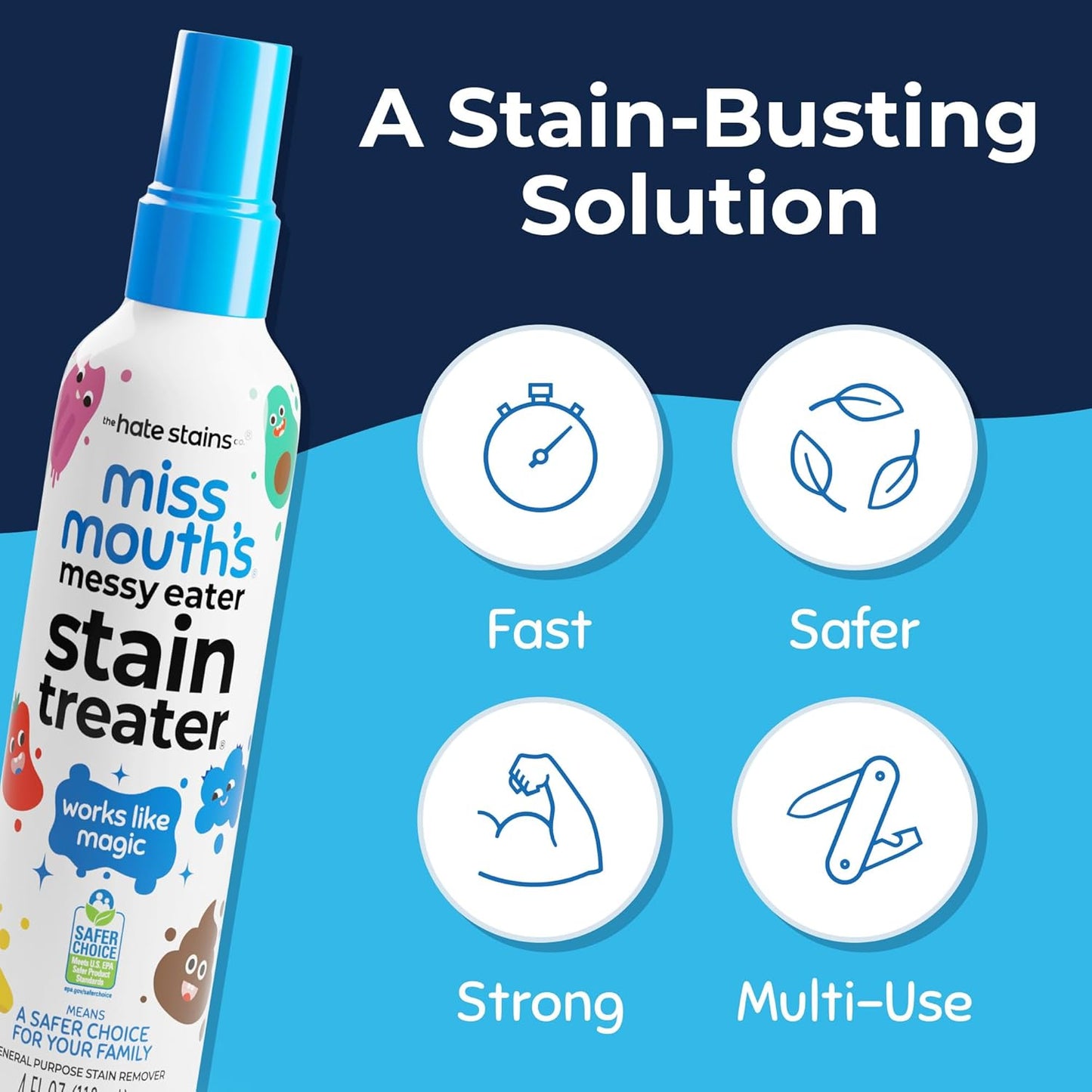 Erase Messes In Seconds — The "Magic" Stain Remover That Actually Works On Everything. 👕✨ - 3 Pack