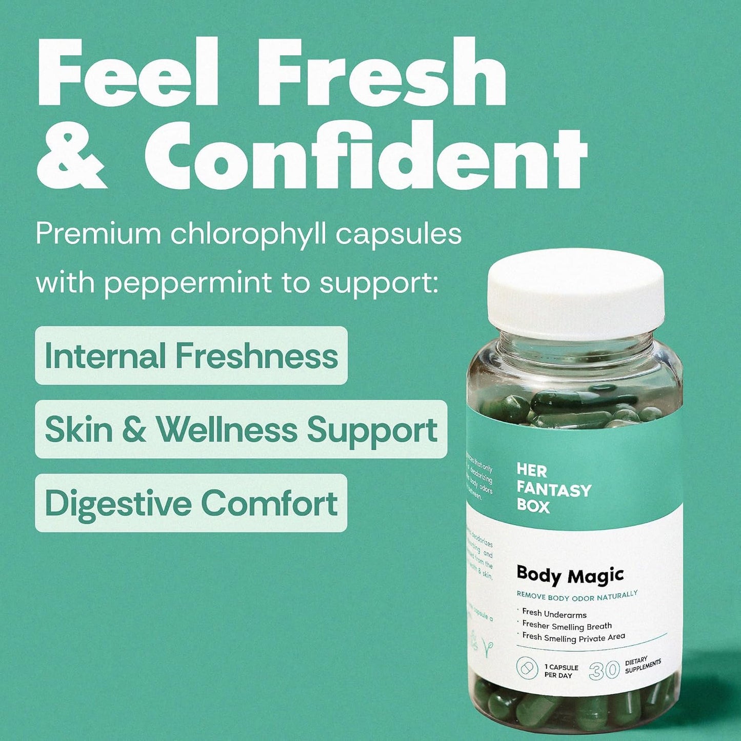 Total Body Deodorant from Within – Freshness in Every Fiber.