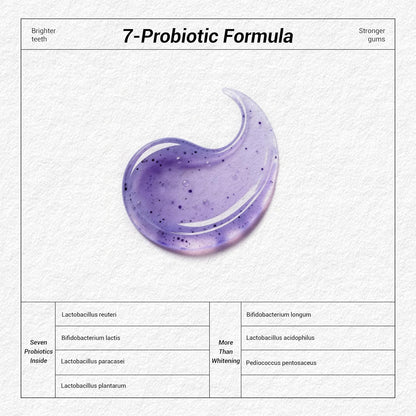 Instant Brightness With Upgraded Purple Formula and Probiotic Toothpaste