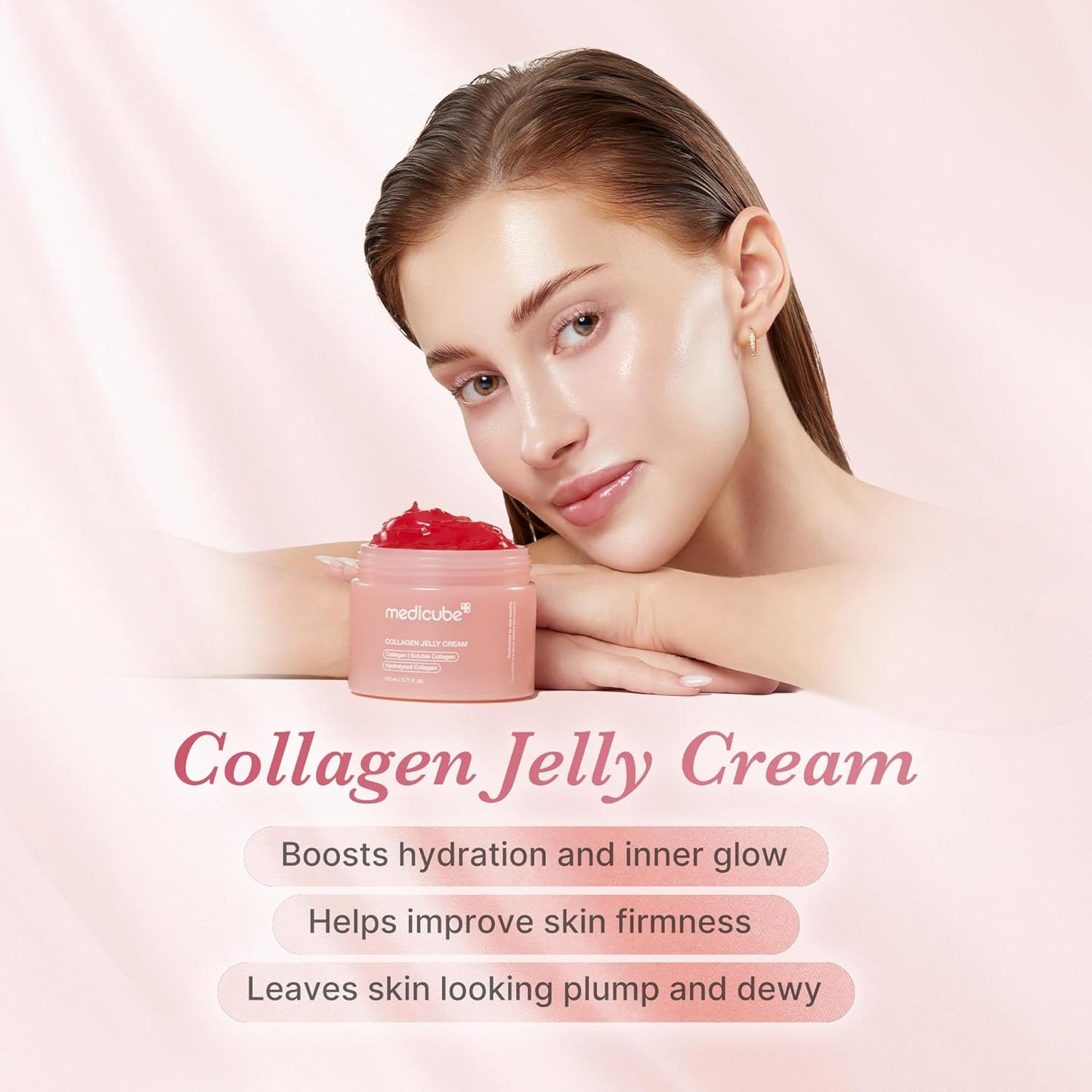 Get The Ultimate Glass Skin Glow Instantly With Collagen Niacinamide Jelly Cream