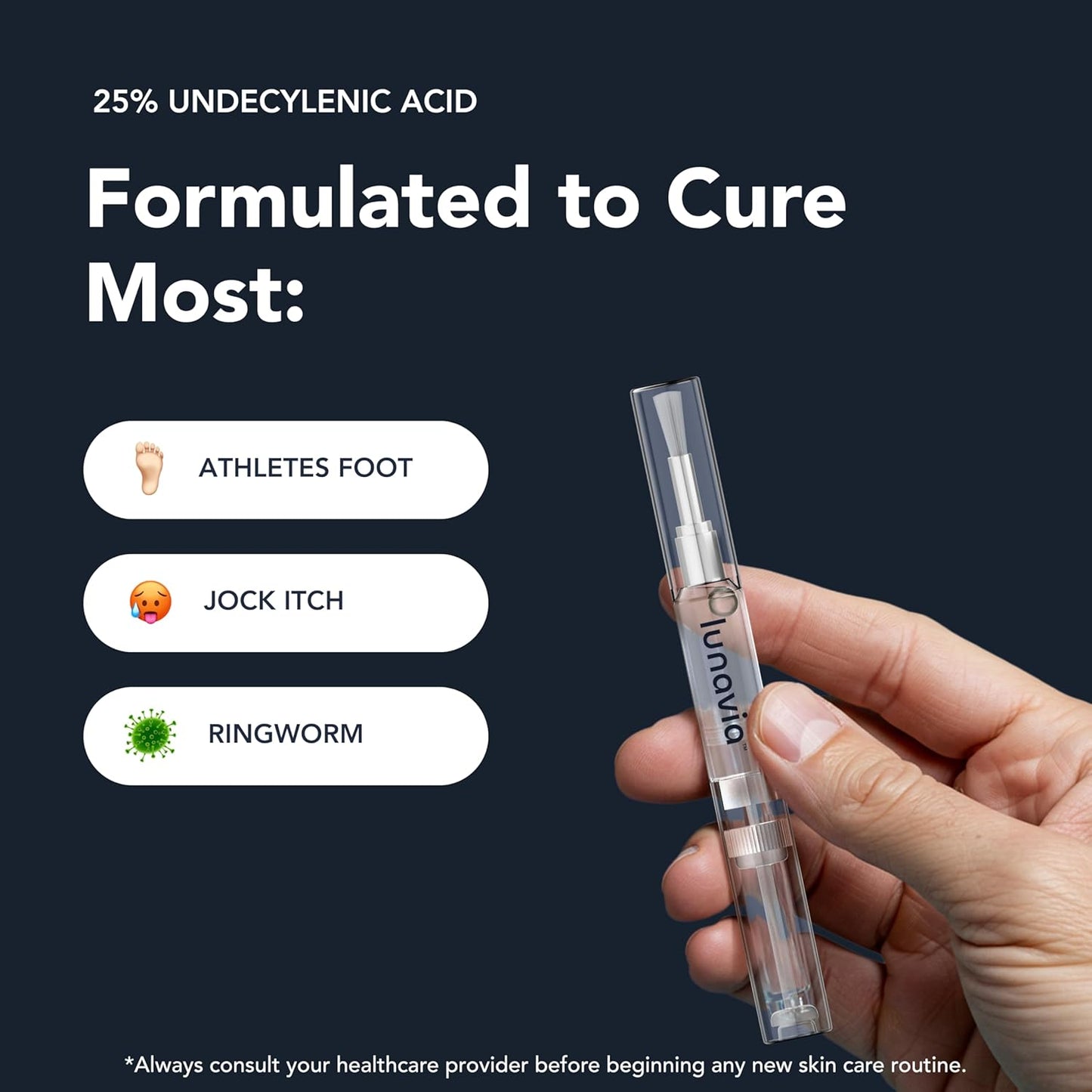 Eliminate Fungal Infections with Maximum Strength 25% Undecylenic Acid