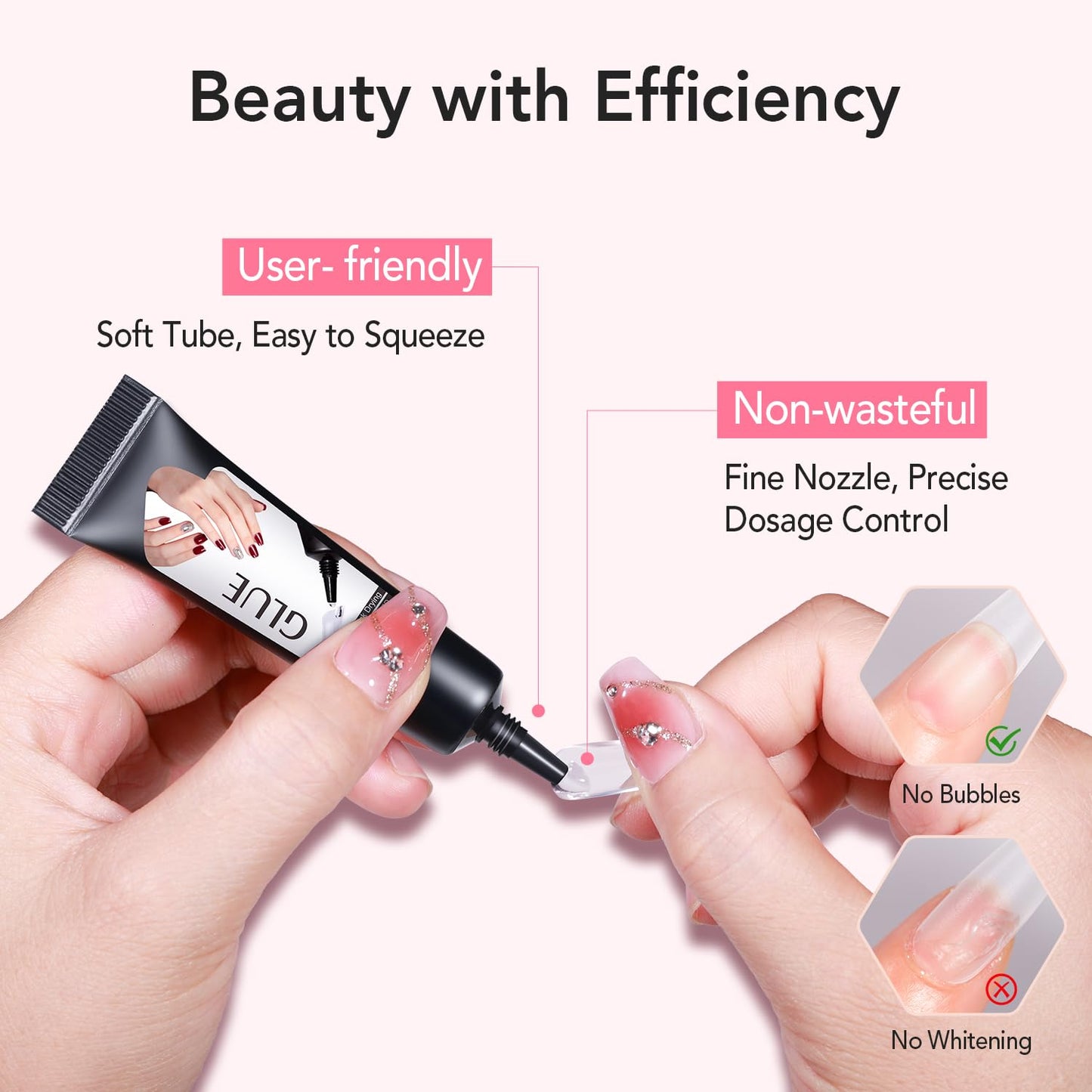 Professional Nails. Zero Mess. 30-Day Hold - 4 Pack | 2 Set